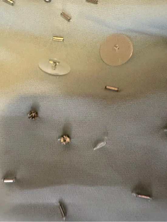 Oh Polly Strapless Embellished Light Blue Two-Piece Gown - Picture 5 of 16